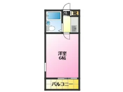 ジャーティン伊藤(1K/1階)の間取り写真