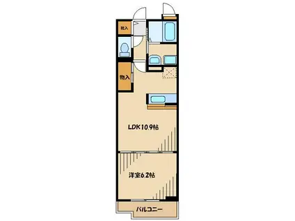 ライムランド(1LDK/1階)の間取り写真