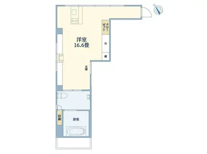 メディケア西小山(ワンルーム/4階)の間取り写真