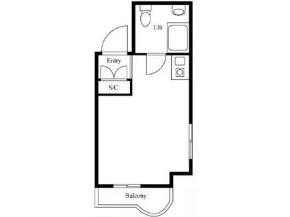 GSプラザ鶴見駅前(ワンルーム/4階)の間取り写真