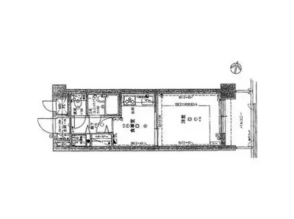 ライオンズガーデン植物園(1DK/8階)の間取り写真