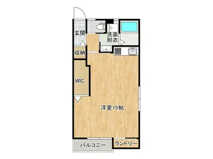 ラ・ルーチェA(ワンルーム/1階)の間取り写真