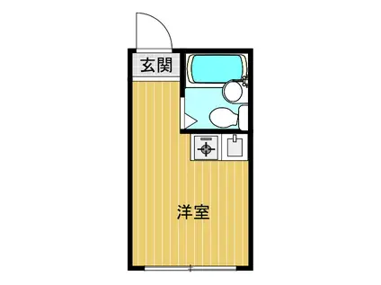 ライフピア上高田(ワンルーム/1階)の間取り写真