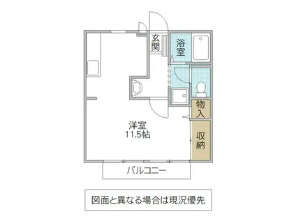 Mコーポ(ワンルーム/2階)の間取り写真