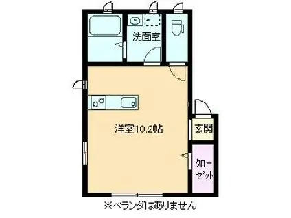 メゾン2593(ワンルーム/2階)の間取り写真