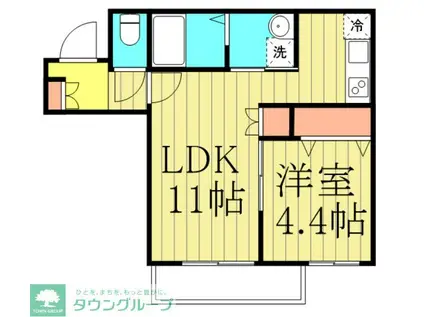 メゾン・アルチザン(1LDK/2階)の間取り写真