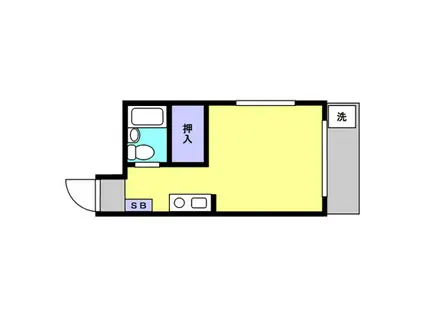 アメニティ西八王子(ワンルーム/1階)の間取り写真