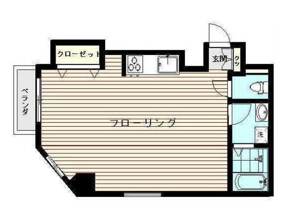 東池袋3丁目マンション(2DK/10階)の間取り写真