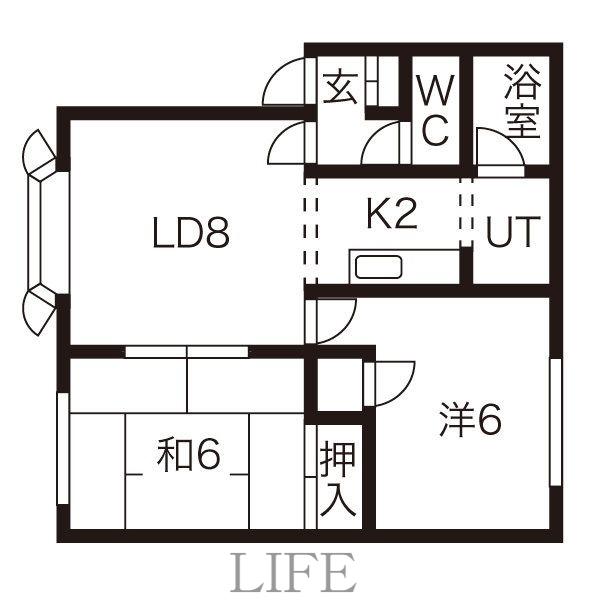 MDハイム福住(2LDK/1階)の間取り写真
