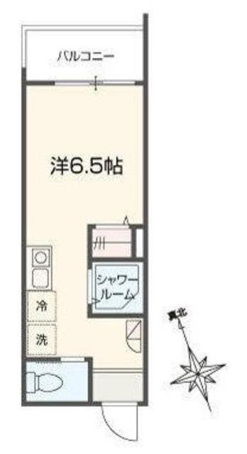 MELLAS小島新田(ワンルーム/3階)の間取り写真