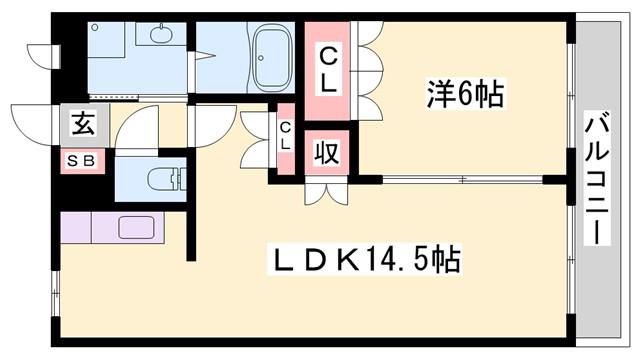 ファームヴィレッジ・やしろI(1LDK/1階)の間取り写真