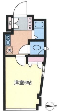 エイビル(1K/3階)の間取り写真