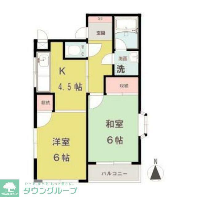 プライムコート(3LDK/5階)の間取り写真