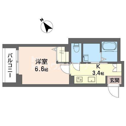 セレナヴィラAIYAII(1K/1階)の間取り写真