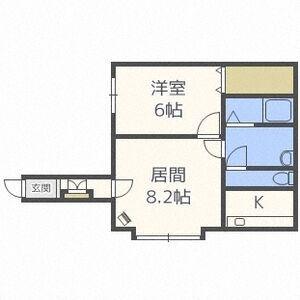 パレットコートL(1LDK/2階)の間取り写真