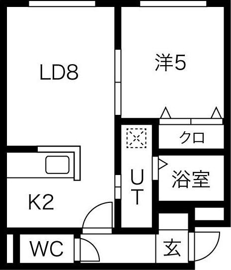 ニアステーション宮の沢(1LDK/3階)の間取り写真