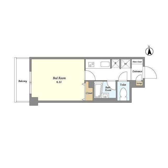 ウインガーデンときわ台(1K/2階)の間取り写真