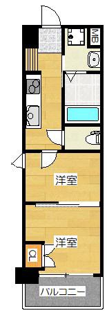 ORIENT BLD NO.105(2K/12階)の間取り写真
