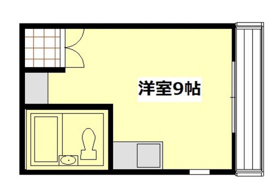 MKエステート(ワンルーム/4階)の間取り写真