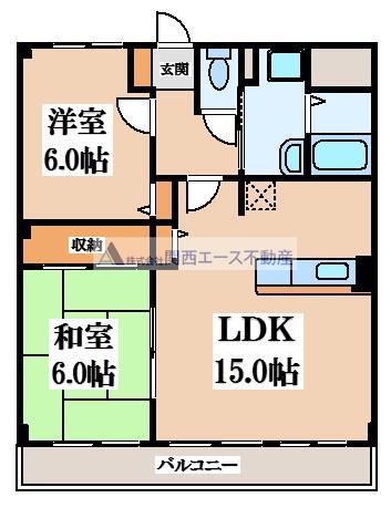 RE・REGINA(2LDK/1階)の間取り写真