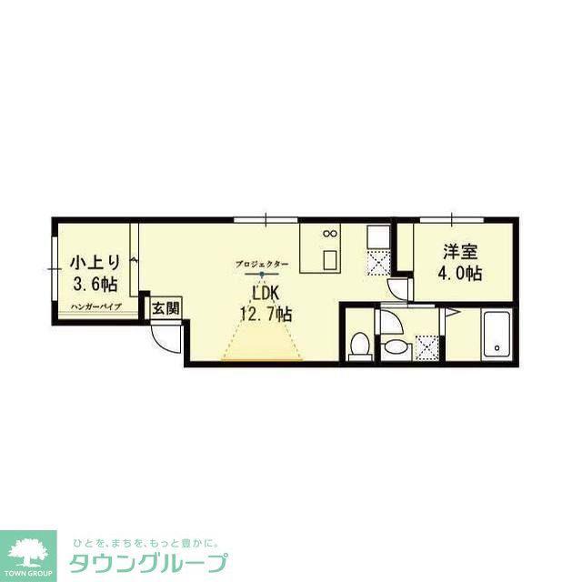 MIRTO西大井(2LDK/2階)の間取り写真