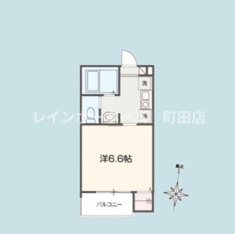 MELLAS淵野辺Ⅴ(1K/1階)の間取り写真