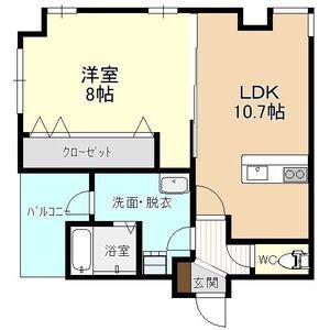 グランパセオ元今泉(1LDK/2階)の間取り写真