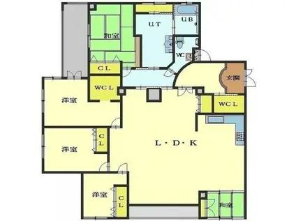 ネオ21(4LDK/2階)の間取り写真
