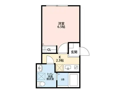 LAVIE AKITSU(1K/3階)の間取り写真