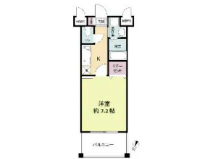 レジディア博多II(1K/10階)の間取り写真