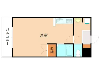 ウィルステージ霧ヶ丘(ワンルーム/4階)の間取り写真