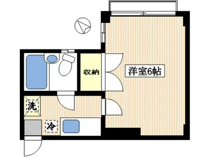 コーポ福泉(1K/2階)の間取り写真