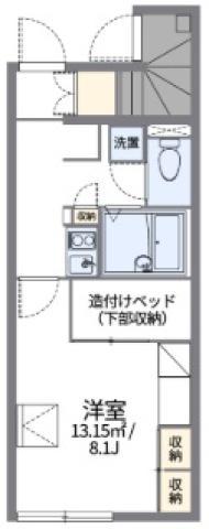 レオパレスラーク(1K/1階)の間取り写真