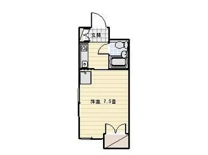 コーアビル(1K/4階)の間取り写真