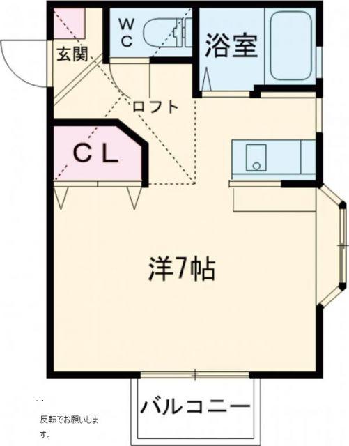 グレーシェル美幸町(1K/1階)の間取り写真