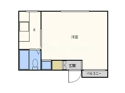 キヨシビル(1K/3階)の間取り写真