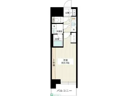 フュージョナル王子ハイズ(1K/4階)の間取り写真