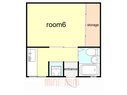 グラディート神戸II(1K/4階)の間取り写真