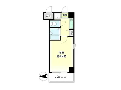 第27新井ビル(1K/3階)の間取り写真