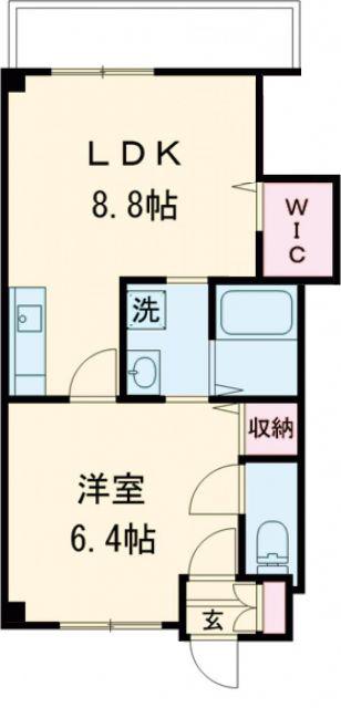 MODERN PALAZZO 文教通(1LDK/7階)の間取り写真