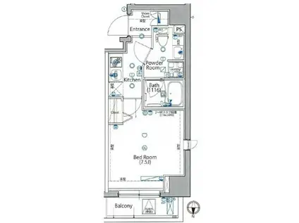 ARMADURA KAMEIDO(1K/5階)の間取り写真