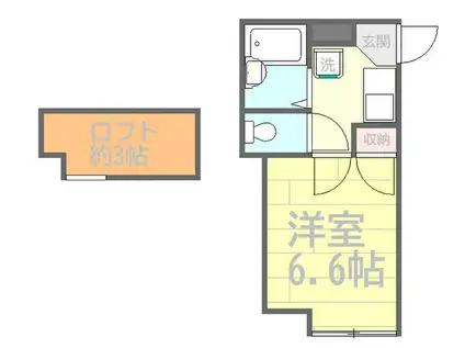 ビラコートK(1K/1階)の間取り写真