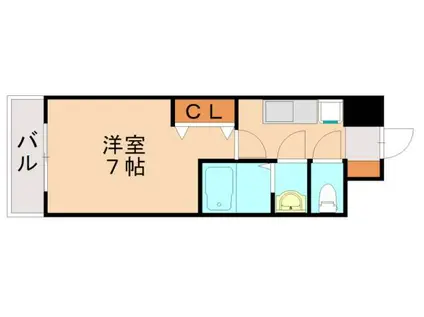 アークヒルズタワー(1K/8階)の間取り写真