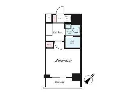 スカイコート日本橋第3(1K/5階)の間取り写真