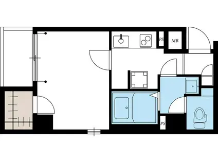 リブリ・ドルチェ(1K/5階)の間取り写真