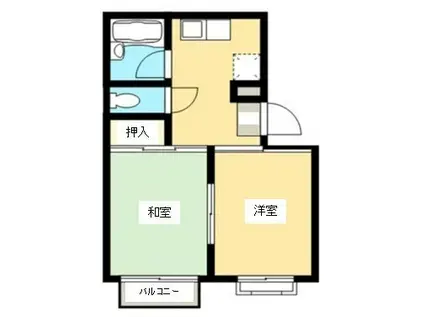 グランドール大和(2DK/1階)の間取り写真