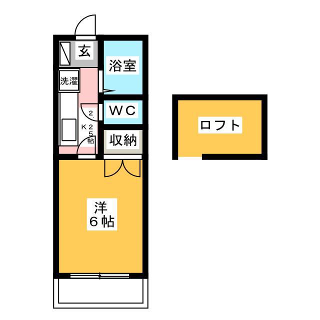 グレース アイ(1K/1階)の間取り写真