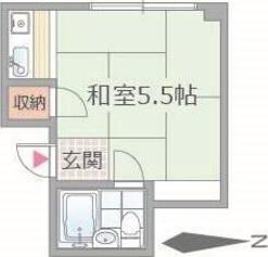 富来マンション(ワンルーム/3階)の間取り写真