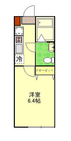 クラブレジデンス読売ランド前(1K/1階)の間取り写真