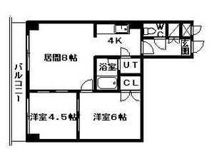アルカディア33(2LDK/5階)の間取り写真
